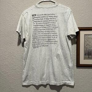 Vintage 90’s Elvis Presley Taking Care Of Business TCB Definition Shirt Size lrg